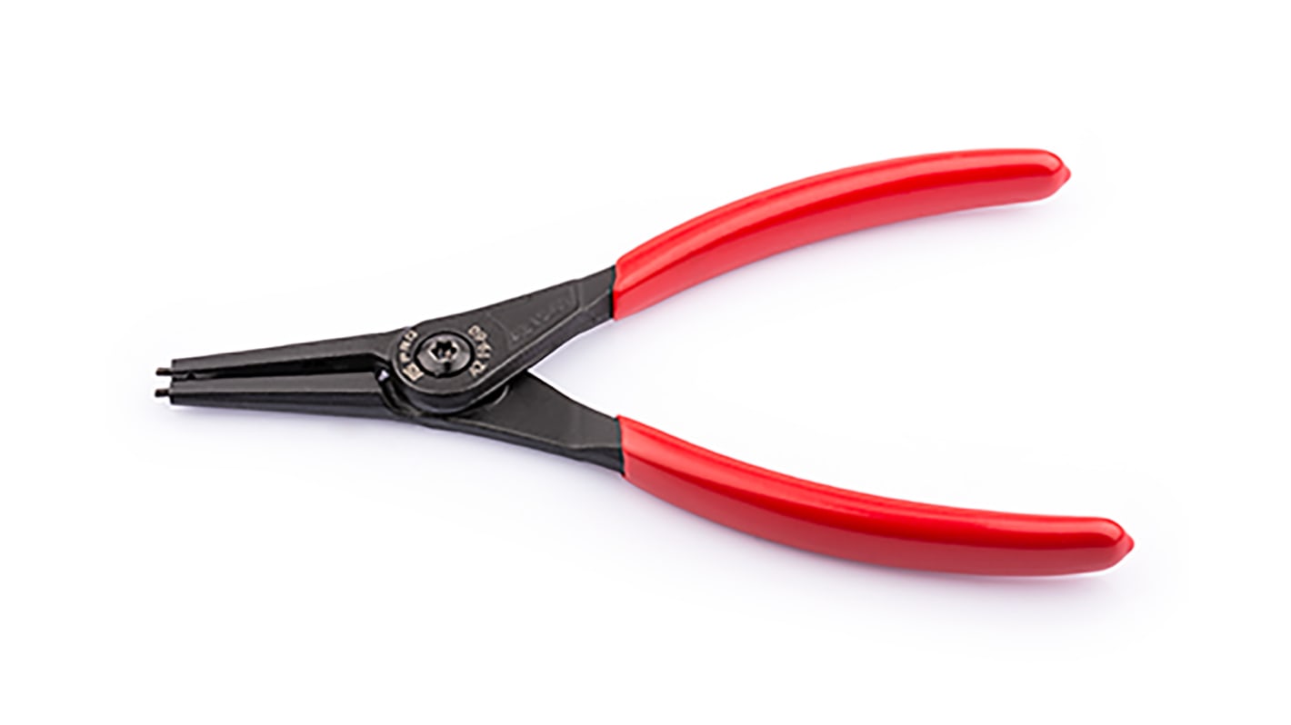 RS PRO Circlip Pliers, 180 mm Overall, Straight Tip