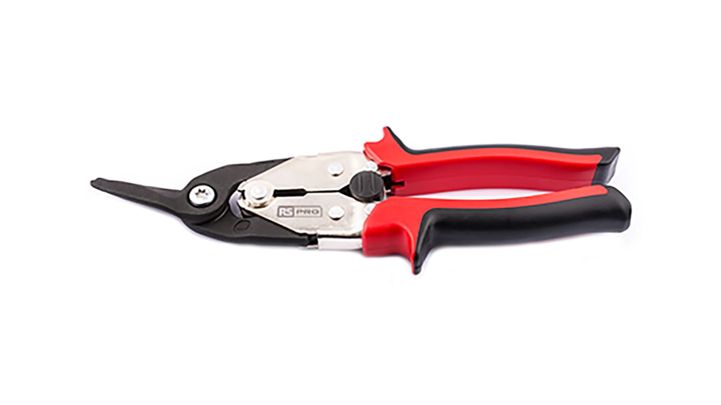 RS PRO 250 mm Left Tin Snips for Cold Rolled Steel, Stainless Steel