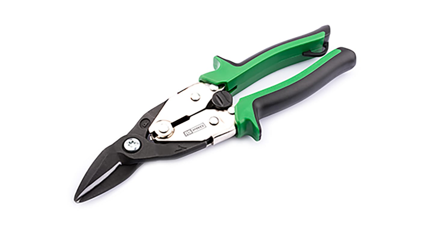 RS PRO 250 mm Right Tin Snips for Cold Rolled Steel, Stainless Steel