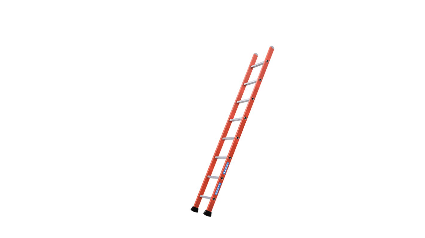 TUBESCA 8 steps Ladder, 5.93m platform height, 0.36m open length