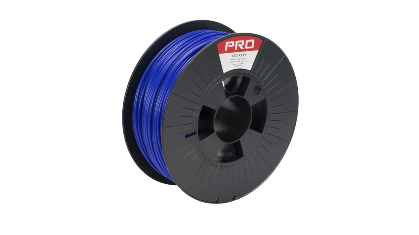 Filament pour imprimante 3D RS PRO, PLA, Ø 2.85mm, Bleu, 1kg, FDM