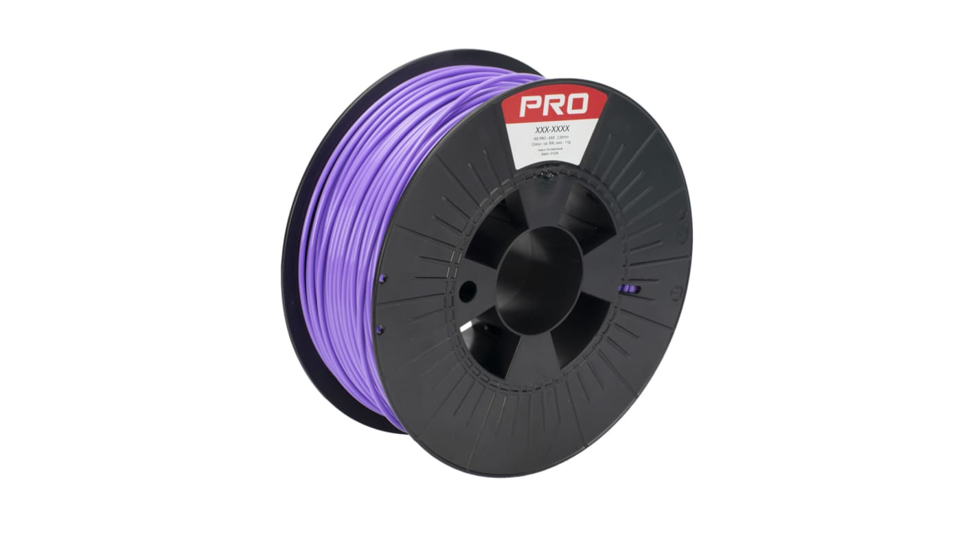 RS PRO PLA 3D-Drucker Filament zur Verwendung mit Gängige Desktop-3D-Drucker, Violett, 2.85mm, FDM, 1kg