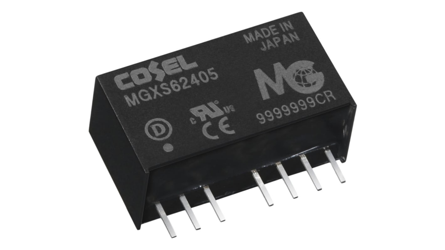 Convertisseur DC-DC Cosel, MGXS6, Montage traversant, 6W, 1 sortie, 15V c.c., 400mA