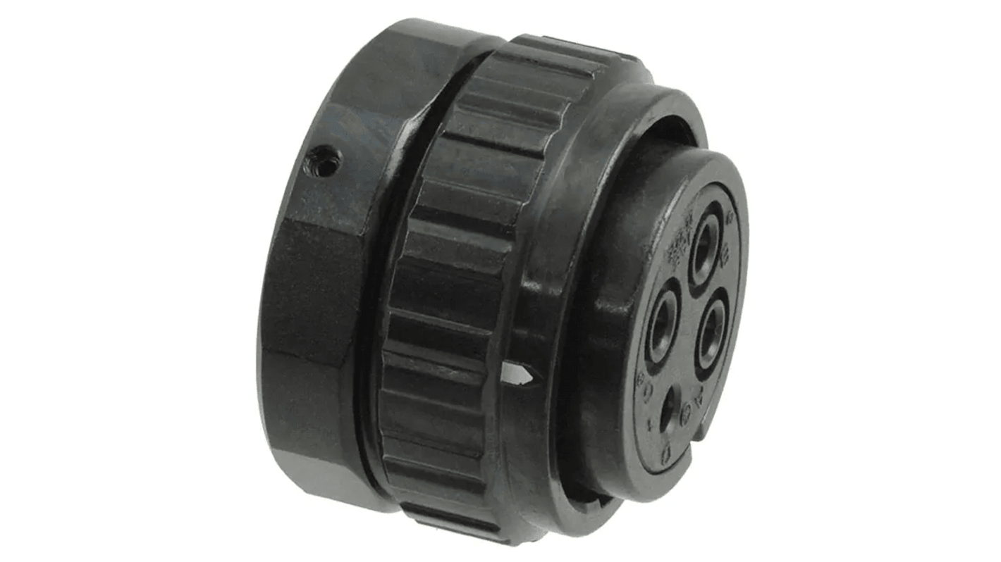 JAE Circular Connector, 4 Contacts, Plug, Female, IP67, JL10 Series