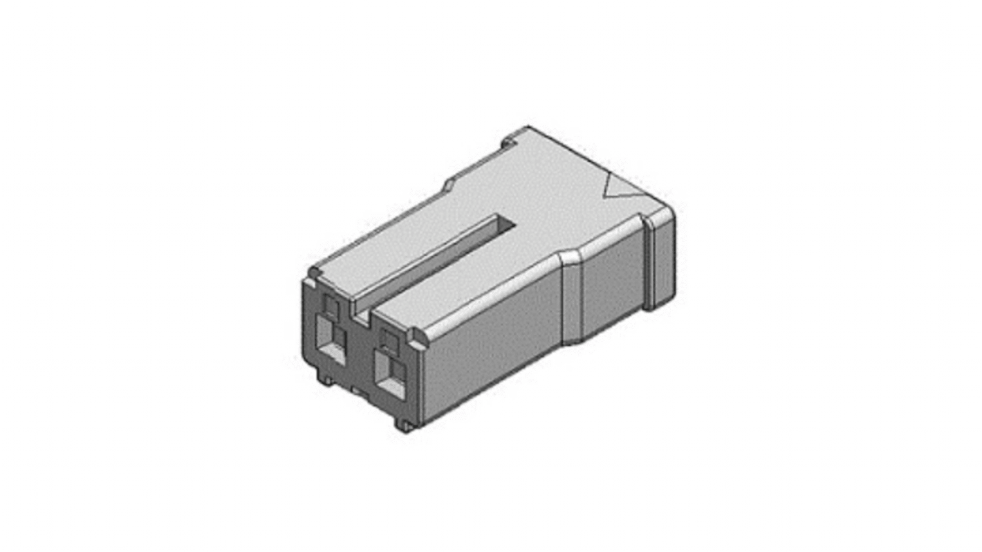 JAE Csatlakozó ház Férfi, HB03 sorozat, távolság: 2.4mm, 2 érintkezős, Egyenes, Nő, rögzítés: Kábelre szerelhető