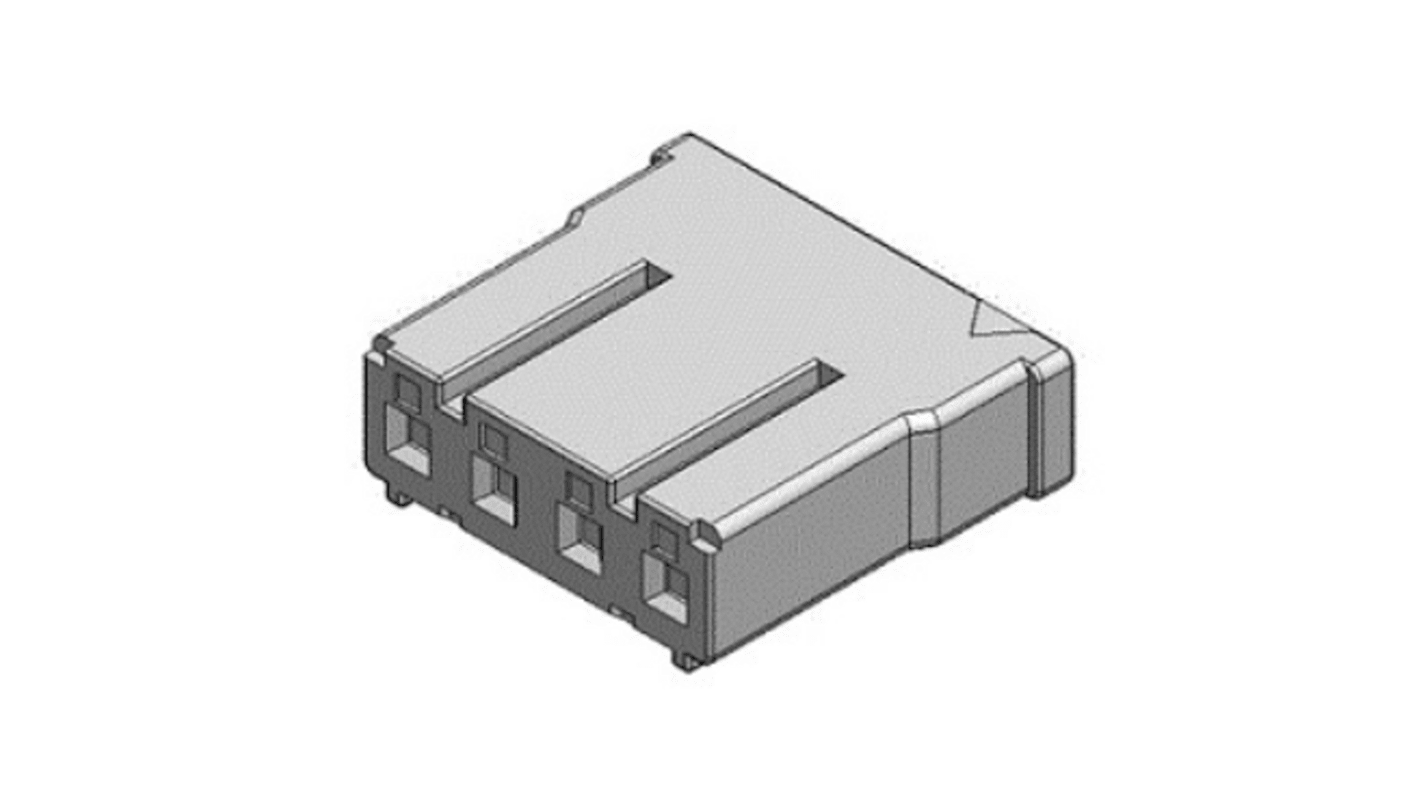 JAE HB03 Steckverbindergehäuse Buchse 2.4mm, 4-polig / 1-reihig gerade, Kabelmontage für Kontakt HB03S12K6A1, Kontakt