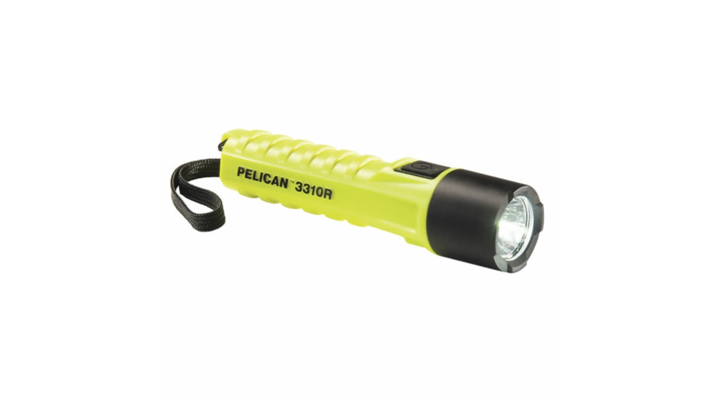 Peli 3310R. Akku LED-Taschenlampe LED Gelb im ABS-Gehäuse , 403 lm / 149 m, 155,2 mm