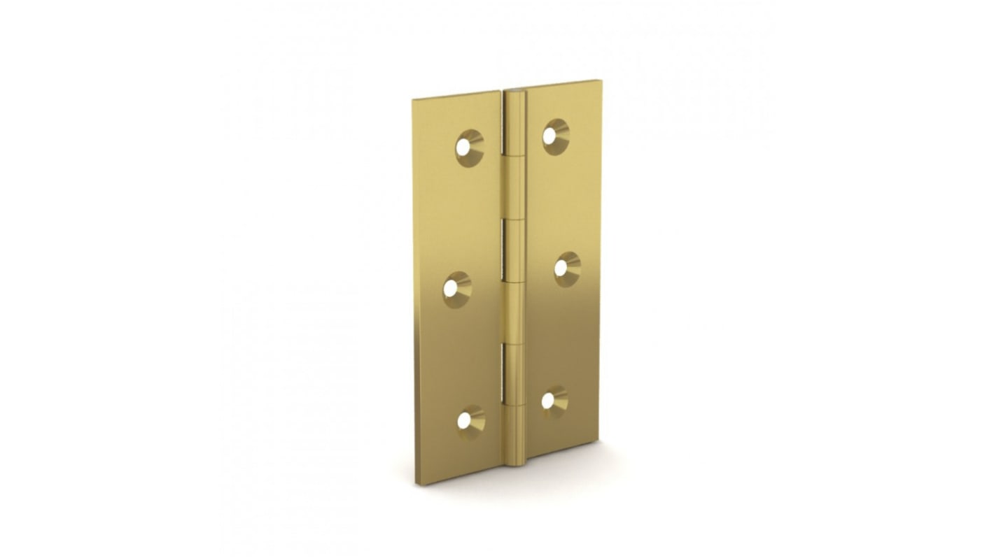 Pinet Brass Butt Hinge, 80mm x 60mm x 3mm