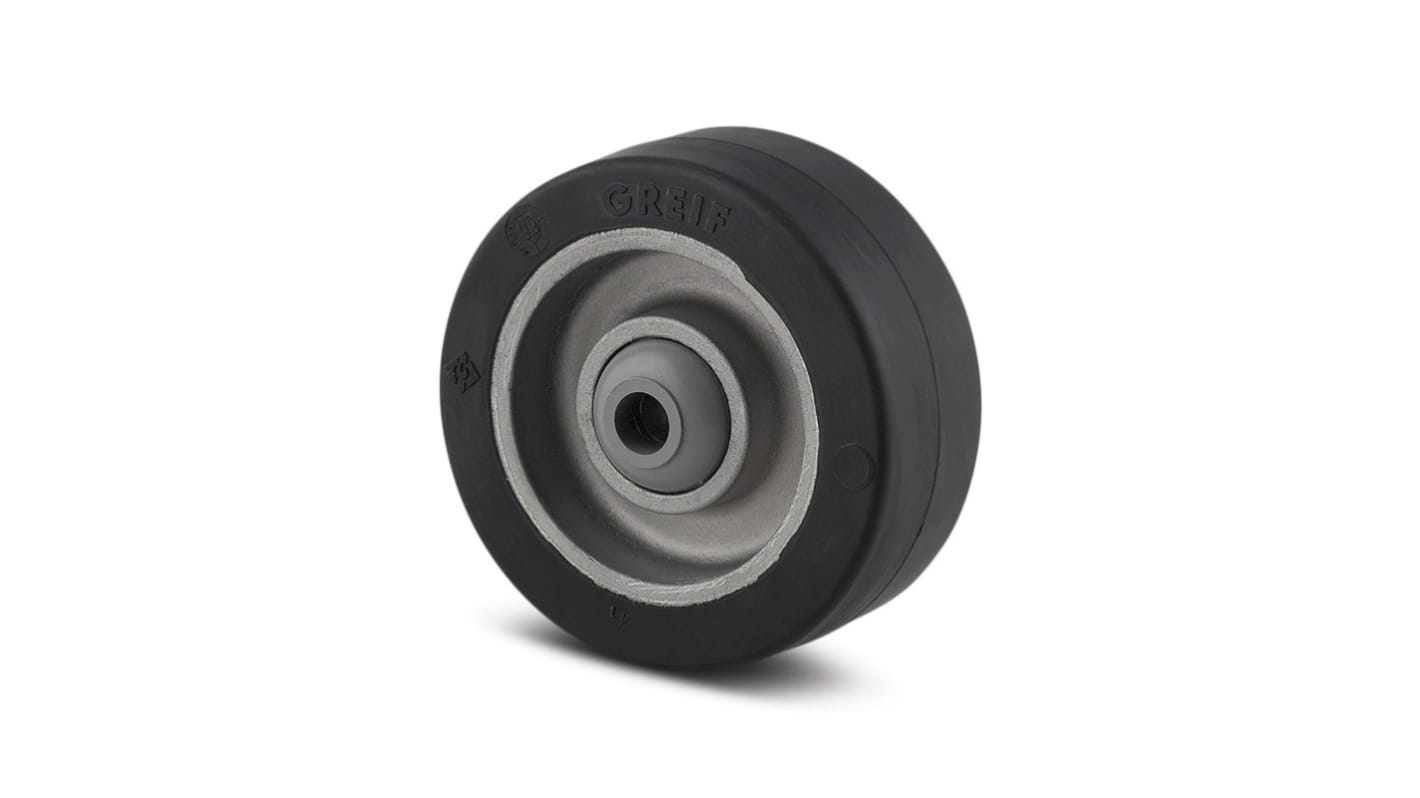 Tente Black Elastic Corrosion Resistant Trolley Wheel, 400kg