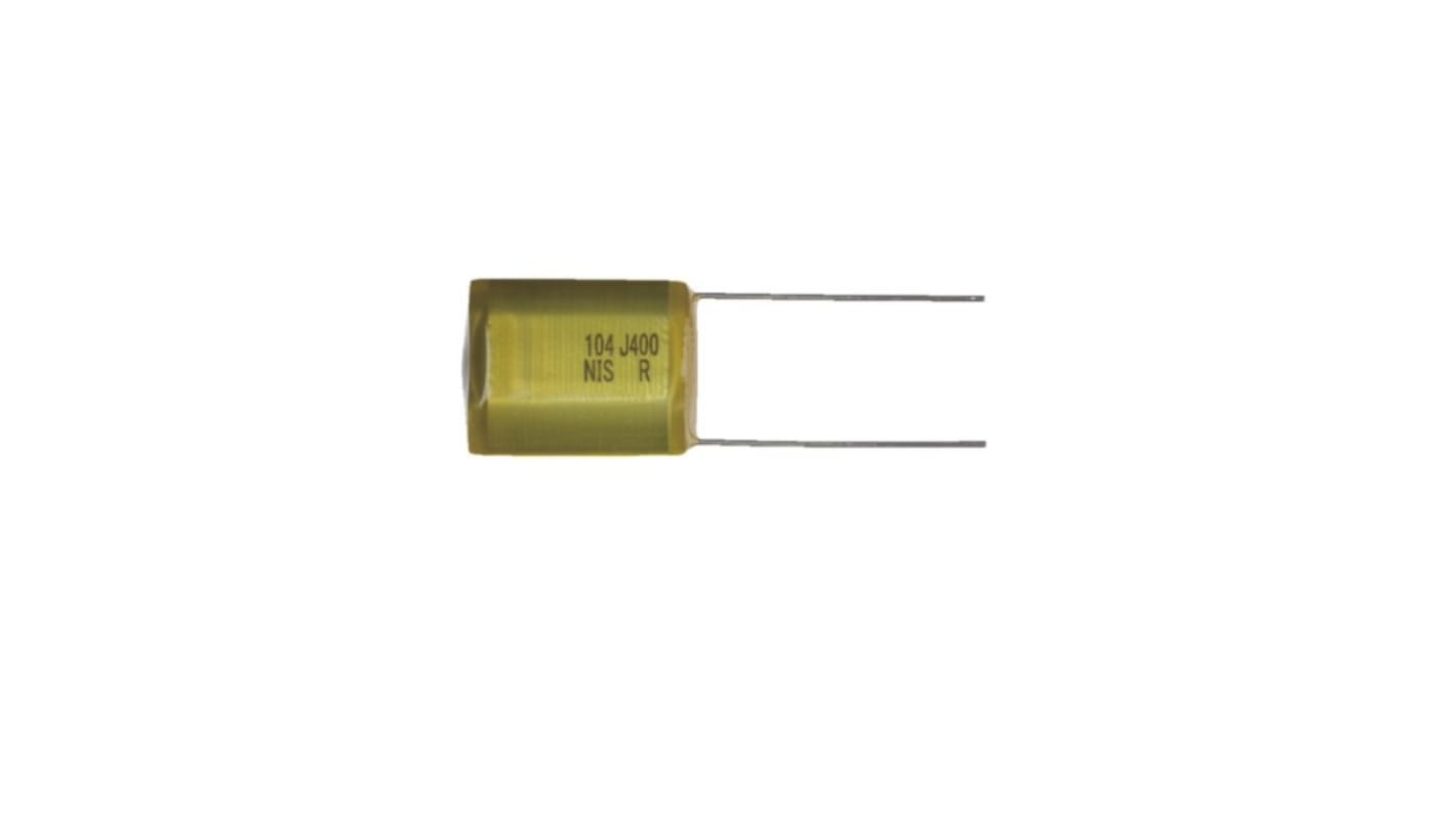 NISSEI AMZ Polyester Capacitor PET, 100V dc, ±5%, 4.7nF, Through Hole