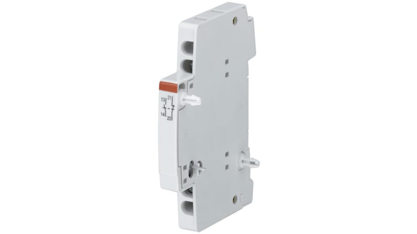 ABB Auxiliary Contact, 2 Contact, 2NO, DIN Rail Mount