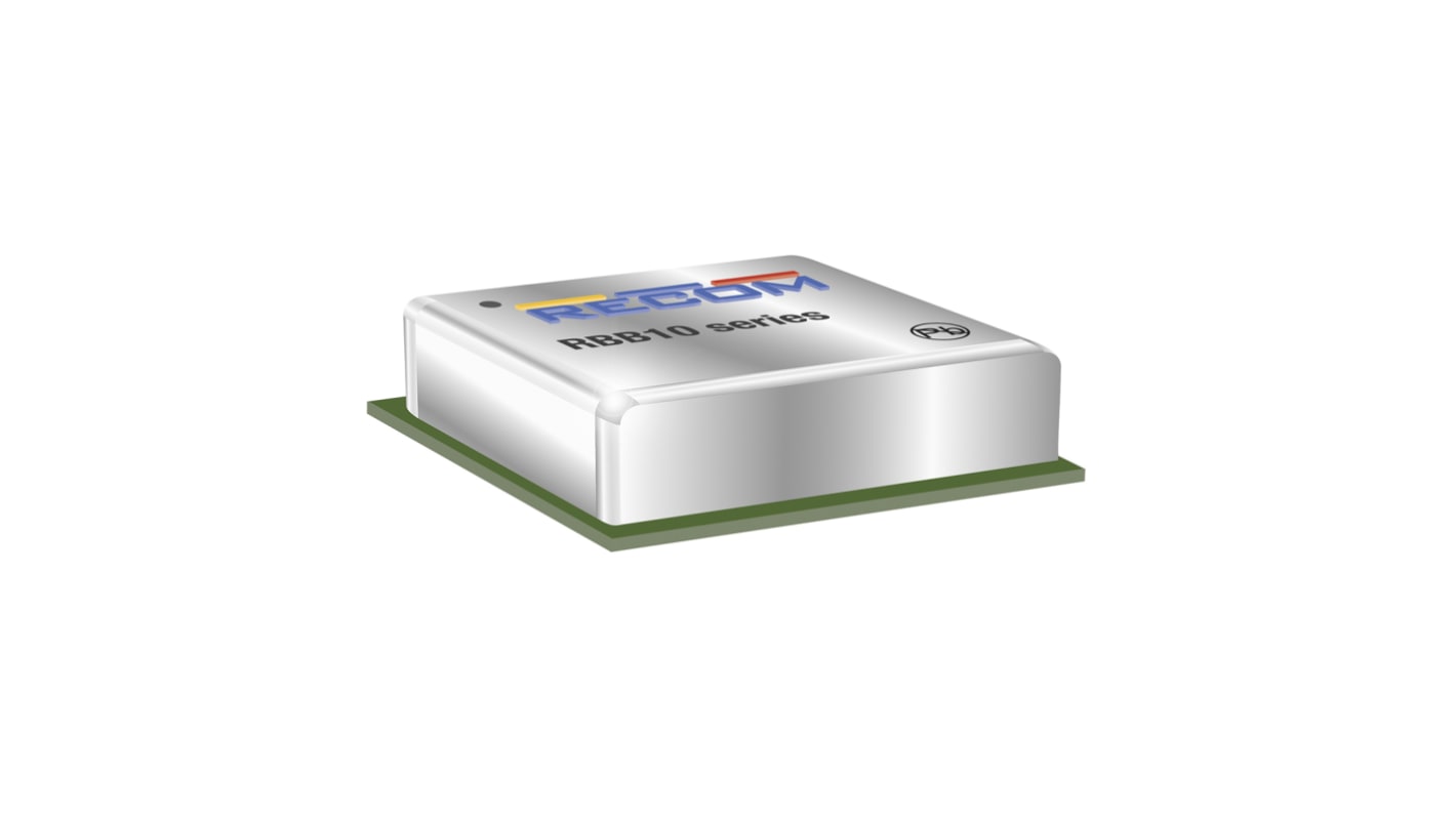 Recom RBB10-2.0 DC-DC Converter, 5V dc/ 4mA Output, 2.3 → 5.5 V dc Input, 10W, Surface Mount, +100°C Max Temp