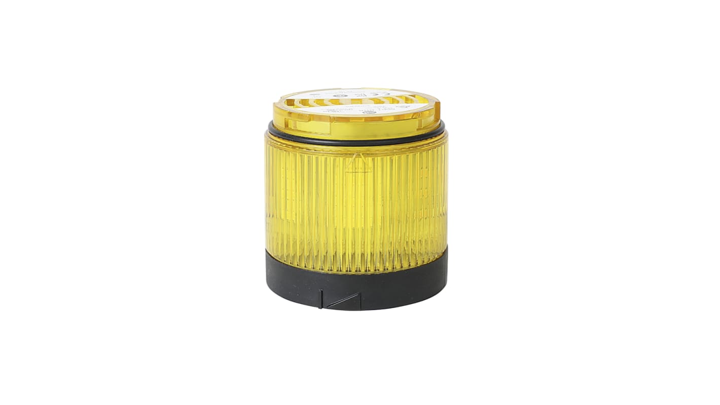 Allen Bradley 856T Series Yellow Rotating Effect Beacon Tower, 24 V ac/dc, LED Bulb, AC, DC, IP66, IP67