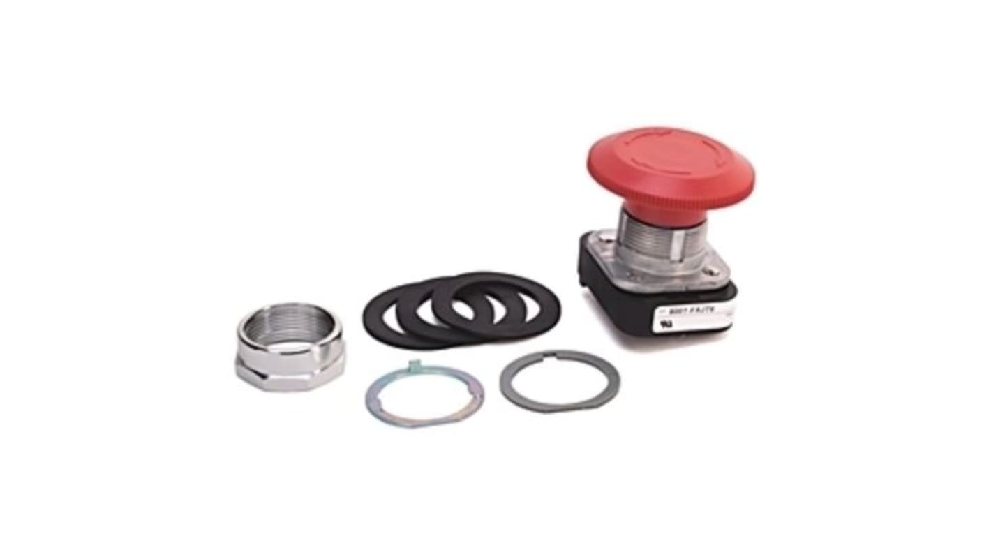 Allen Bradley 800T Series Red Push Pull, Twist Release Push Button Head, 30mm Cutout, IP65