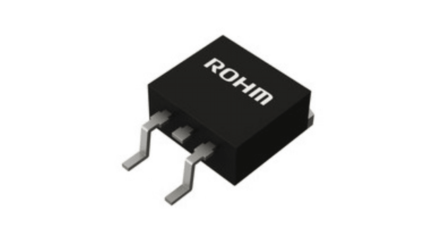 N-Channel MOSFET, 120 A, 60 V, 3-Pin D2PAK ROHM RJ1L12CGNTLL