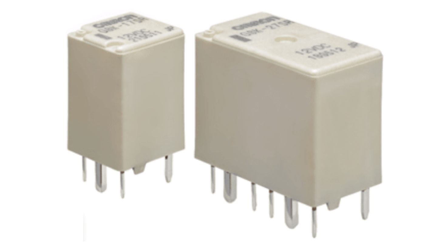 Omron PCB Mount Power Relay, 5V dc Coil, 5A Switching Current, SPST