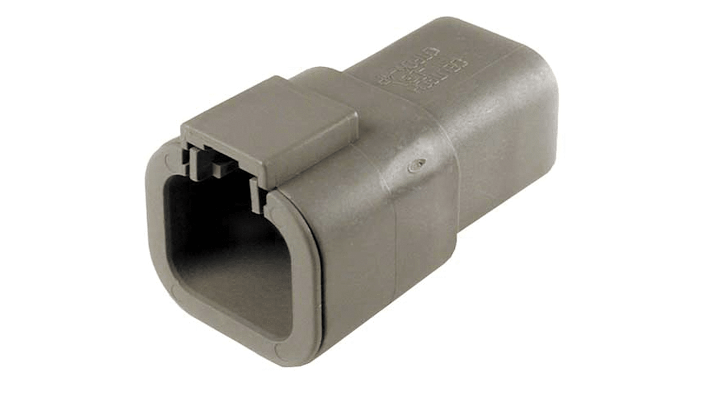 Conector de automoción Deutsch DTP Hembra de 4 vías en 2 filas, IP68