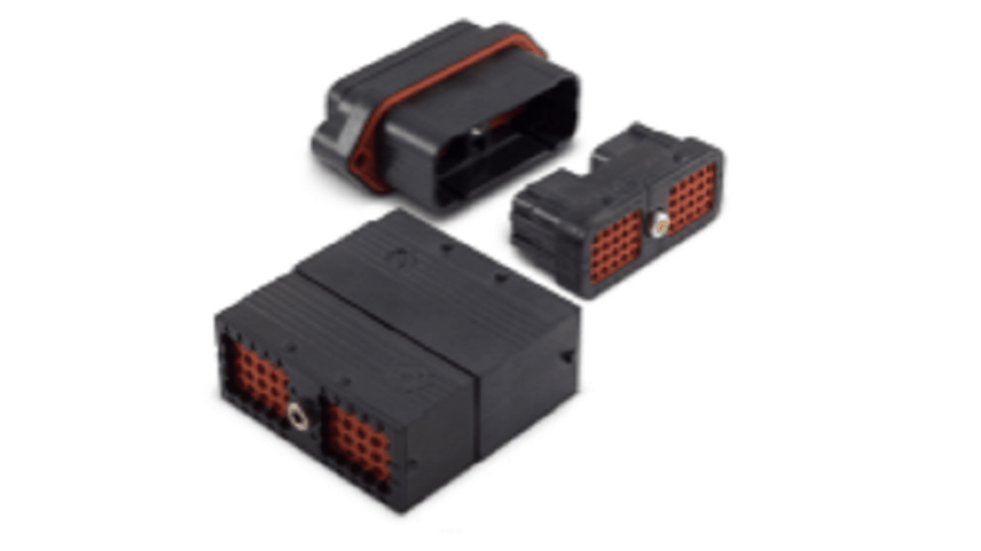 Connettore automotive Deutsch, Maschio, 40 vie, 4 file, Circuito stampato