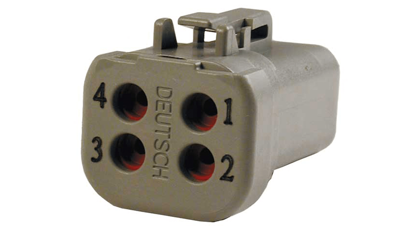 DTP064SE003 Deutsch, DTP Automotive Connector Plug 4 Way RS