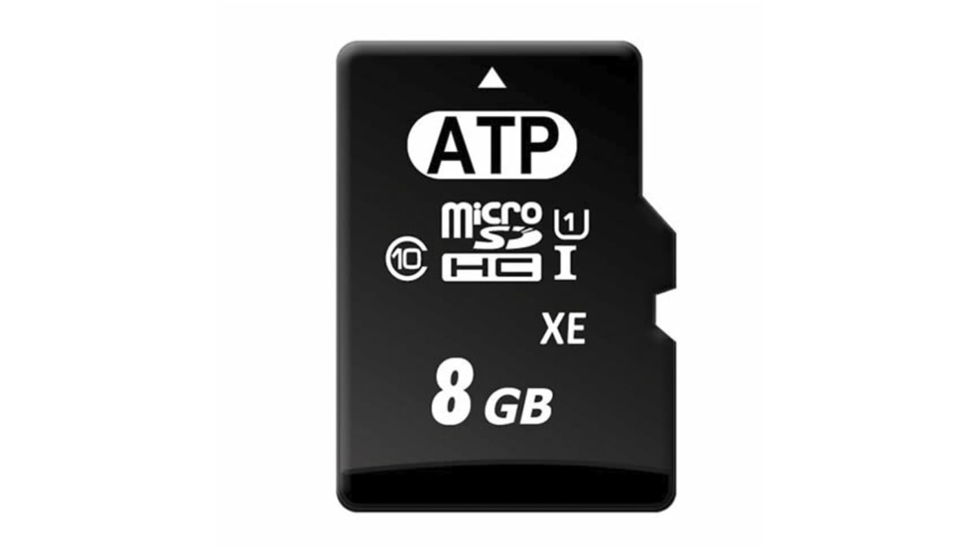 AF8GUD3AWAAXX ATP 8 GB Industrial MicroSDHC Micro SD Card, Class 10, UHS1 U1 RS