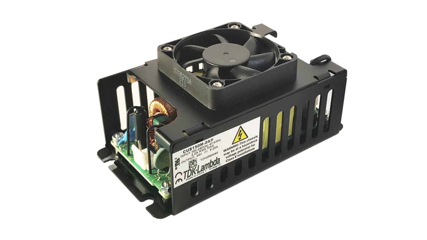 TDK-Lambda Switching Power Supply, CUS150M-18/F, 18V dc, 150W, 1 Output, 85 → 264V ac Input Voltage