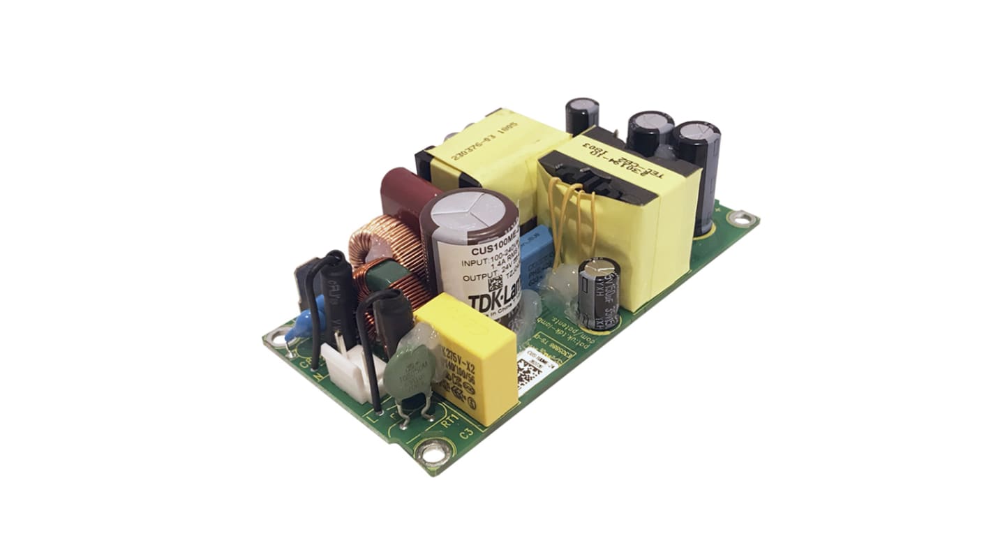 TDK-Lambda Switching Power Supply, CUS100ME-36, 36V dc, 2.77A, 100W, 1 Output, 85 → 264V ac Input Voltage