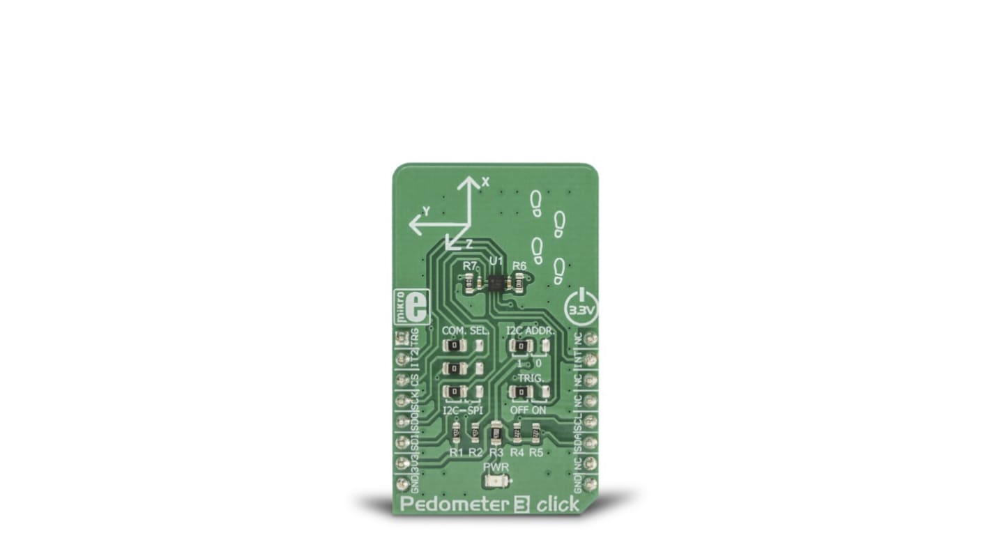 I2C, SPI MikroElektronika Pedometer 3 Click - MIKROE-3259