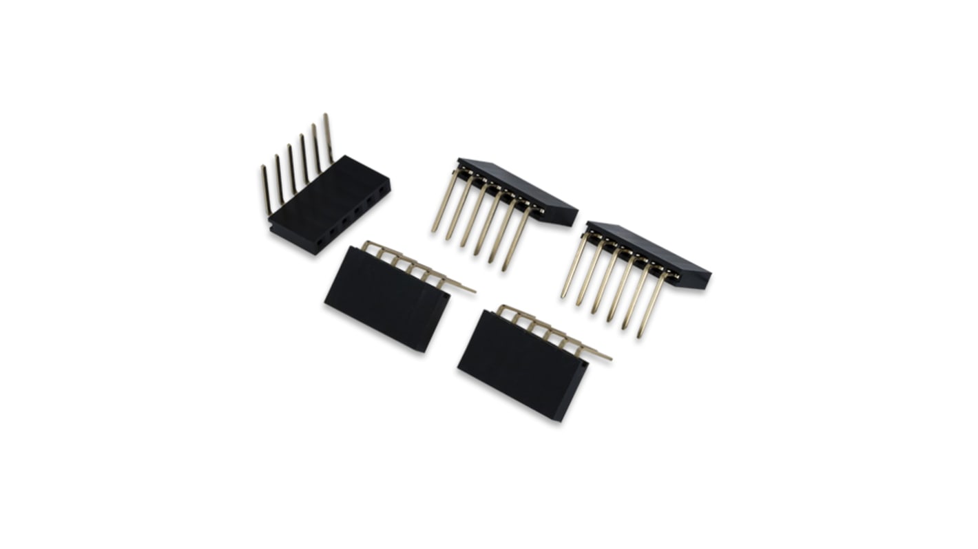 Development Kit Pmod Female Right Angle 6-pin Header for use with Breadboard
