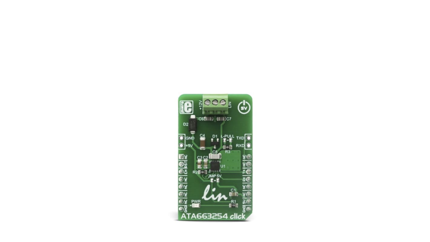 MikroElektronika ATA663254 CLICK Module for Automotive Applications, Small and Portable LIN Based Networks MIKROE-2872