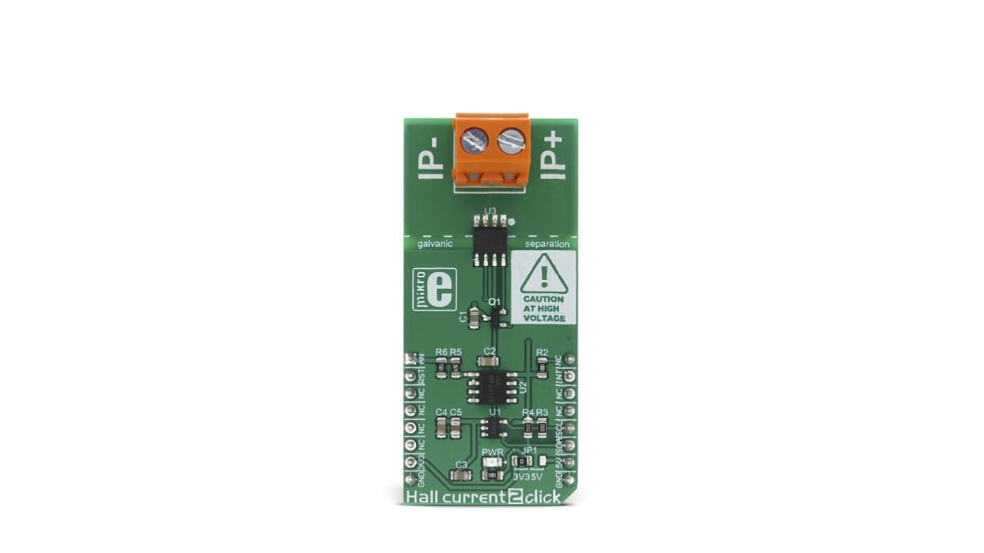 Development Kit Hall Current 2 Click for use with Audio applications, Telecommunication Applications, White Goods