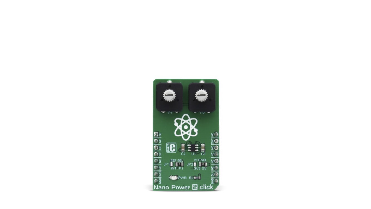 Development Kit Nano Power 2 Click for use with Internal Reference Voltage Pin, Voltage Level Comparison