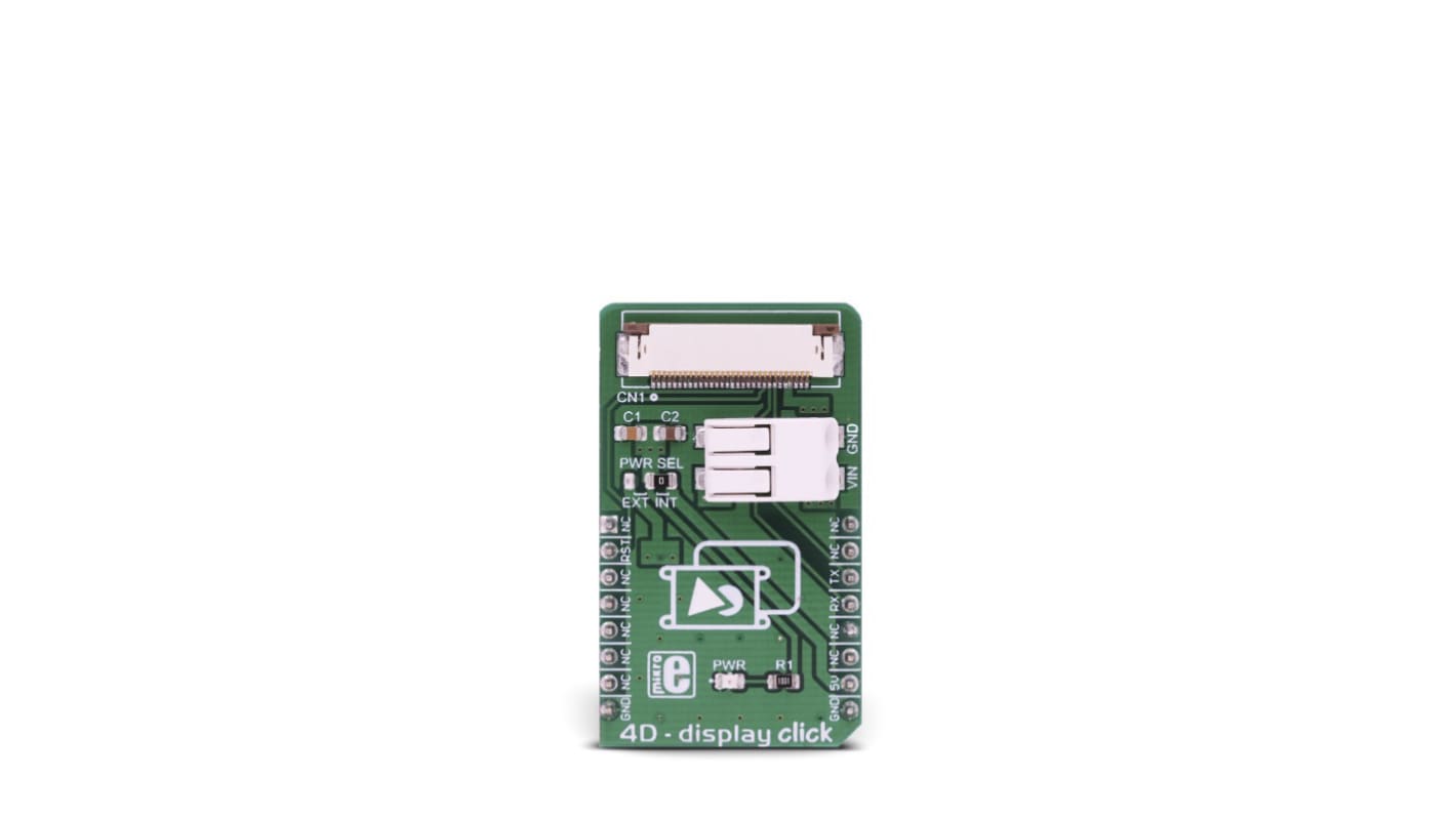 Vývojová deska MikroElektronika 4D Display Click, klasifikace: Deska adaptéru 30-pin ZIF FFC connector, pro použití s: