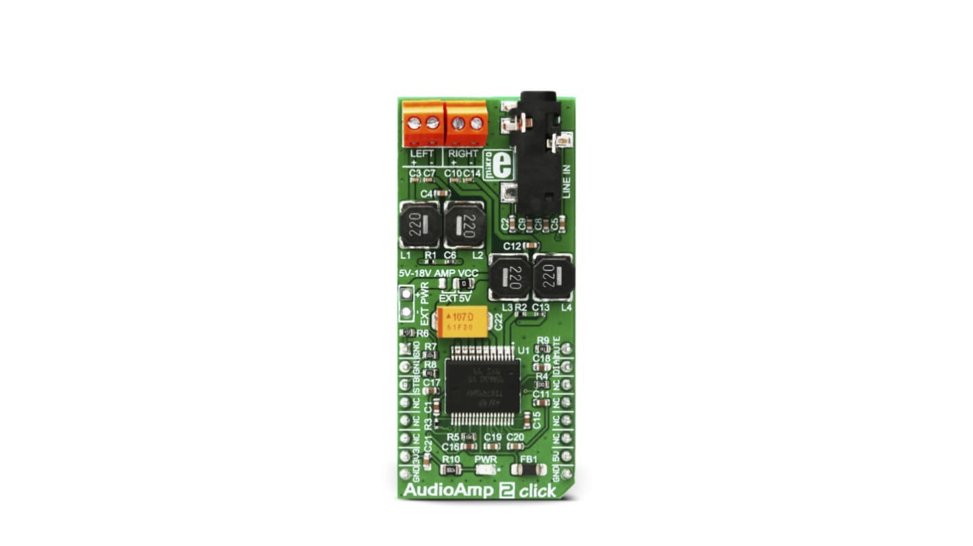 Kit de développement, MikroElektronika, MIKROE-3077, pour Home Cinéma Systems, Mini et Micro Audio Components, diverses