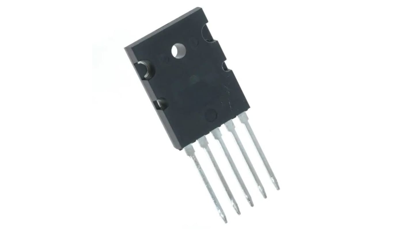 Transistor, PNP Simple, -25 A, -260 V, TO-264, 5 broches