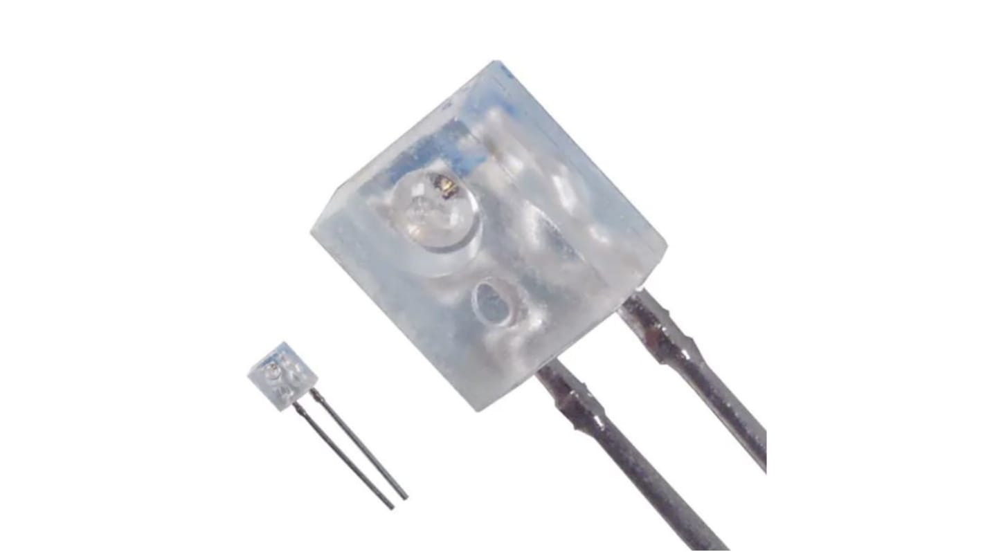 LED IR onsemi de LEDs, 1.5V, λ 945nm, 12mW/sr, 50°, encapsulado Recepción lateral de 2 pines, mont. pasante