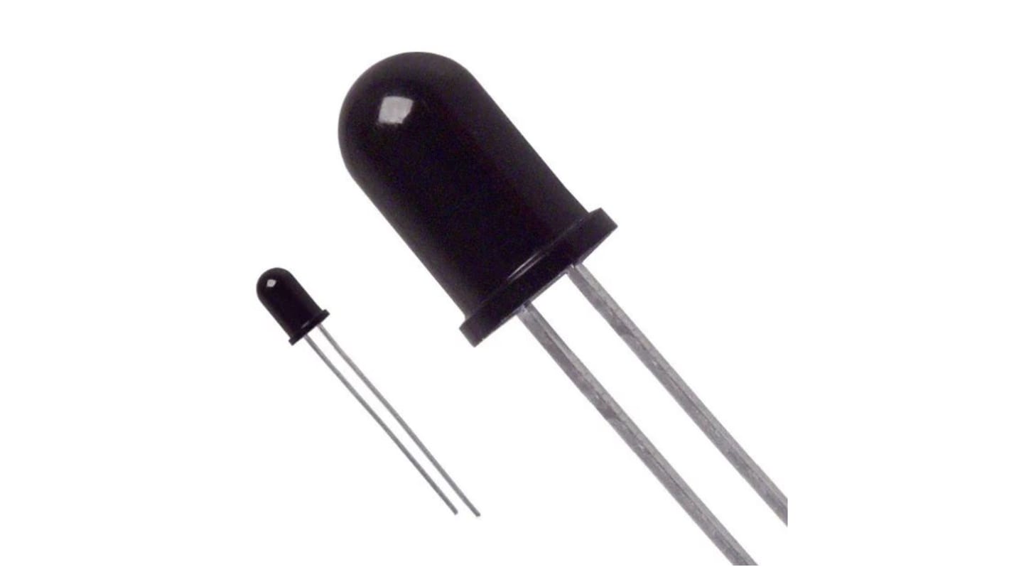 QSD124 onsemi, ±12 ° IR Phototransistor, Through Hole 2-Pin T-1 3/4 package