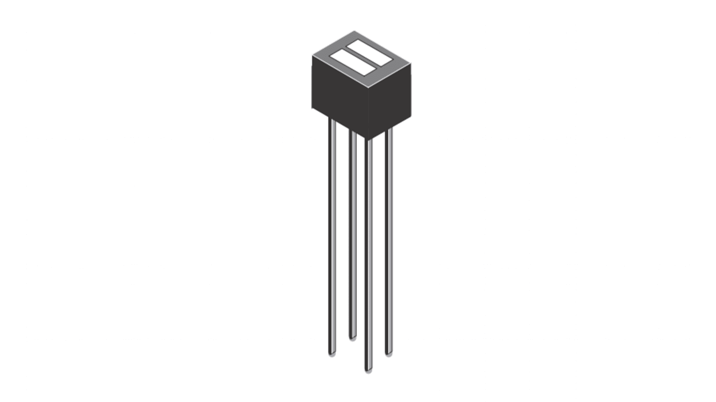 Fototransistor onsemi sensible a IR, rango onda λ 940 nm, corriente Ic 1 (Minimum)mA, mont. pasante, Custom 4L