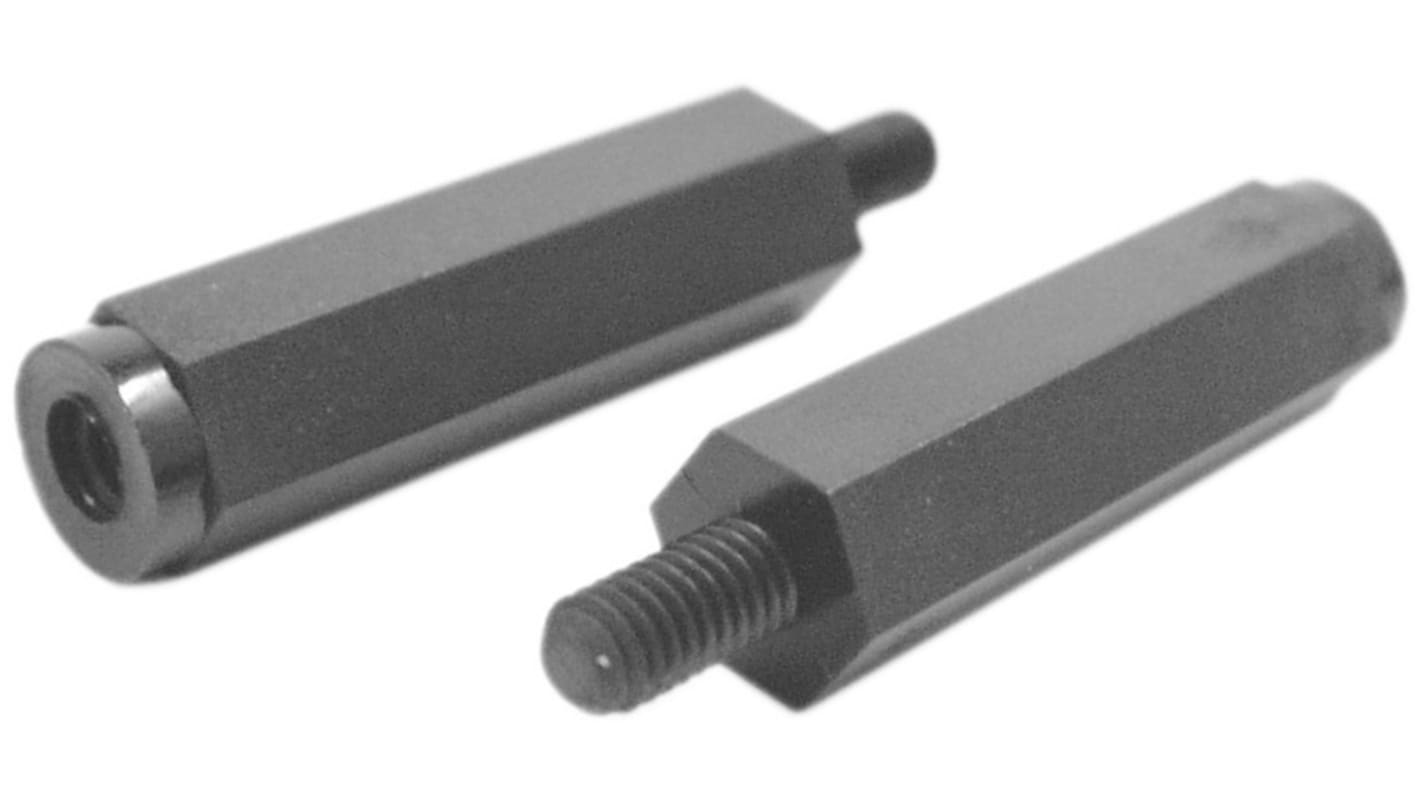 Wurth Elektronik Sekskantet Polyamid Afstandsstag, L: 12mm, NV: 5mm, udvendig/indvendig Gevind, M2.5 M2.5