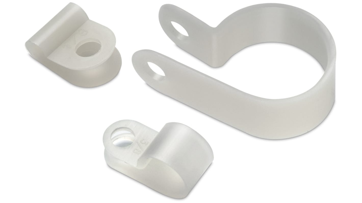 Würth Elektronik WA-CHCL Kabelhalter  zum Schrauben, Kabel-Ø 3.5mm Nylon 6,3 mm x 6.4mm