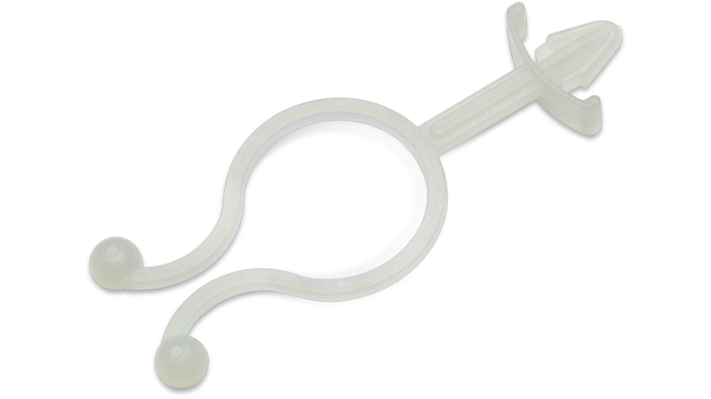 Würth Elektronik WA-CHTW Kabelhalter Twister-Clip zum Bündeln, Kabel-Ø 6.1mm Nylon x 33.8mm