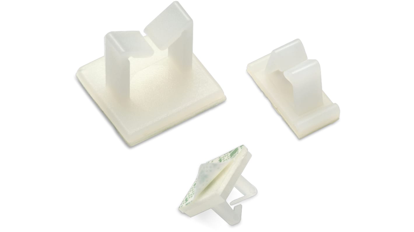 Portacavi Wurth Elektronik in Nylon 66, 21 x 19 x 17.2mm, col. , Autoadesivo