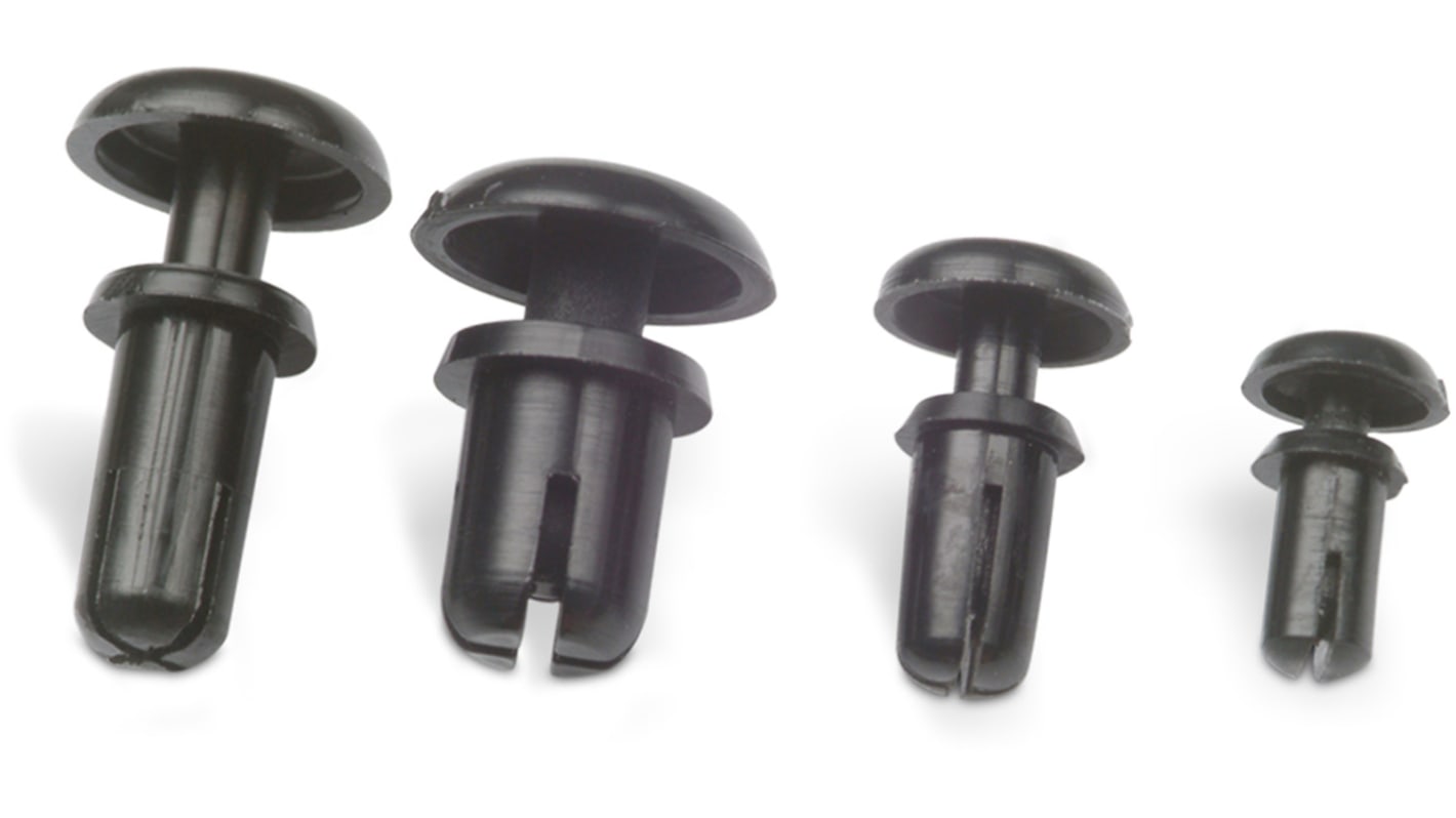 700970600, 6mm High Nylon Snap Rivet Support for 2mm PCB Hole, 4.8mm Base