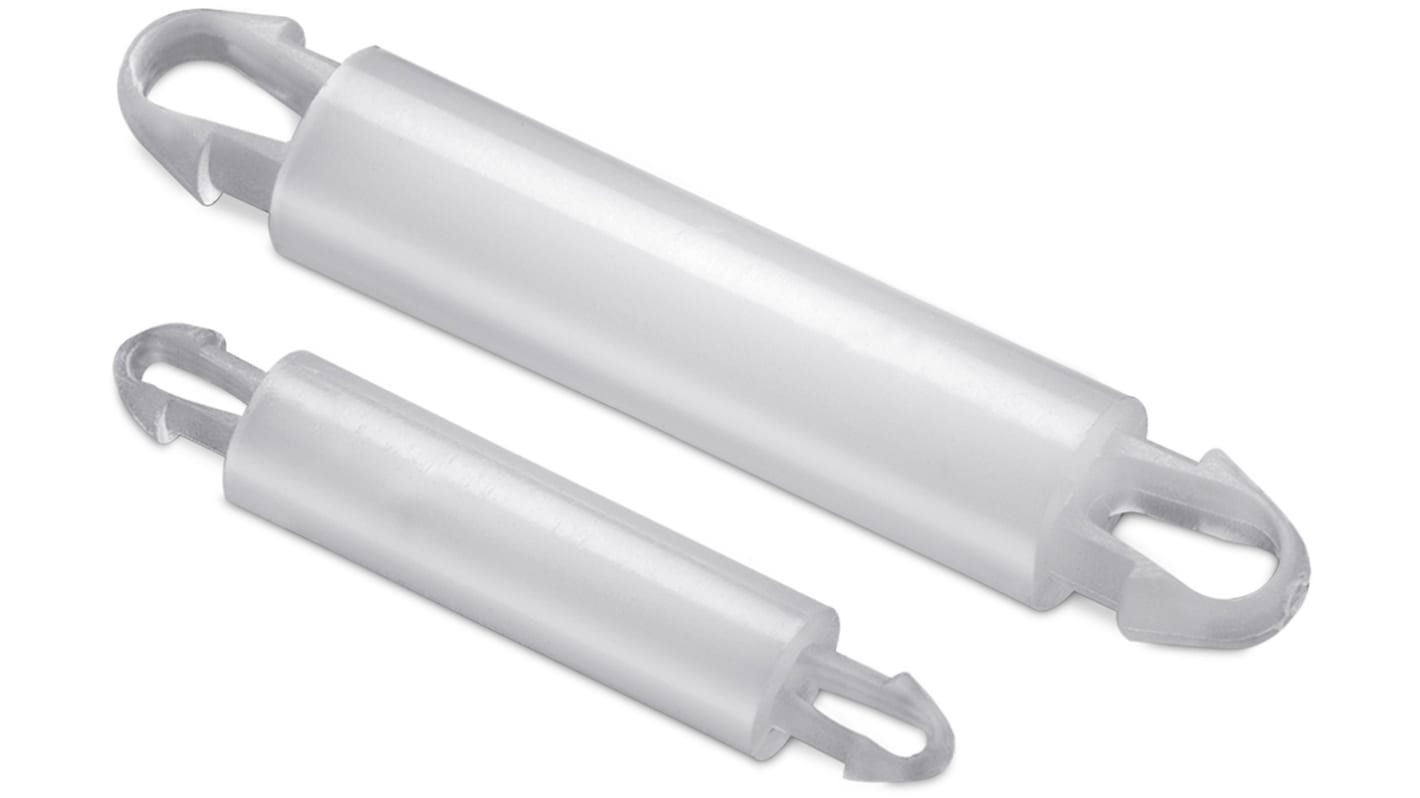 Wurth Elektronik Abstandhalter Nylon Abstandshalter 20mm x 27.6mm, Auflage 4.6mm, Ø 2.5mm für PCB-Stärke 1.6mm