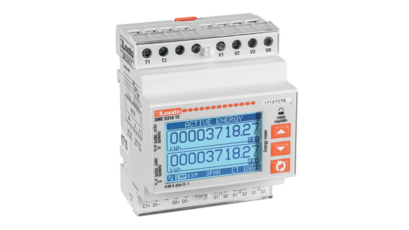 Lovato 3 Phase LCD Energy Meter, Type