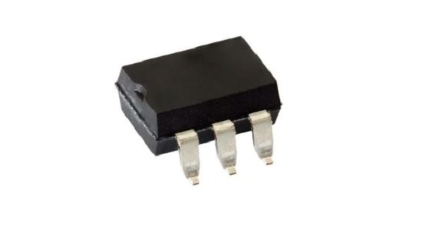 Optoacoplador onsemi 4N35 de 1 canal, Vf= 1.5V, Viso= 4170 (Minimum) Vrms ac, IN. AC/DC, OUT. Fototransistor, mont.