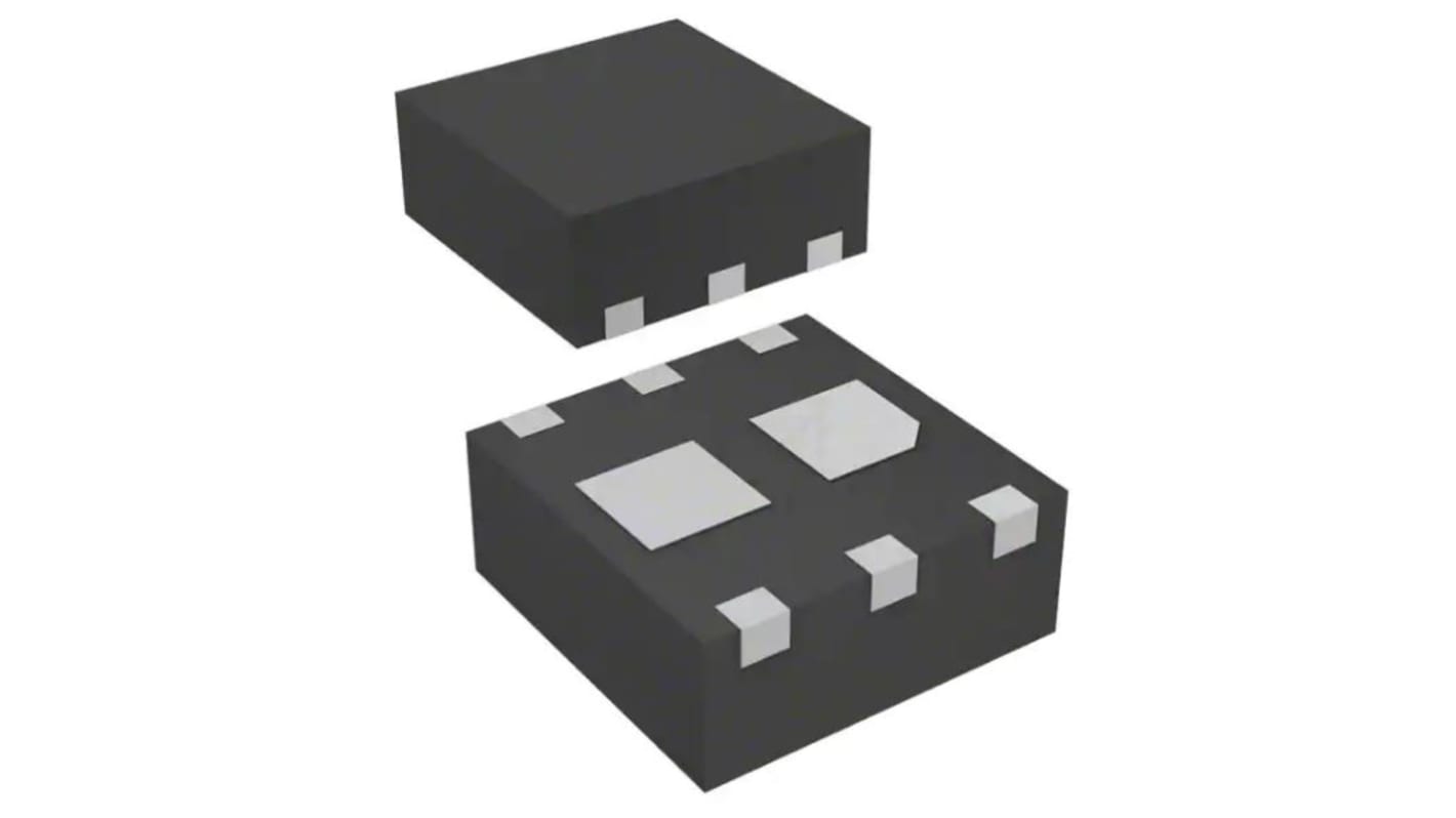 MOSFET, 2 elem/chip, 2,9 A, 30 V, 6-tüskés, WDFN