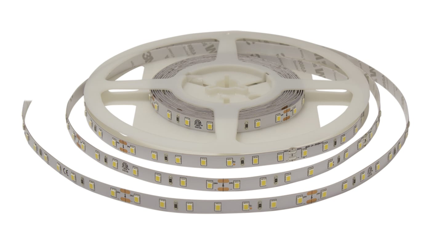 Fehér LED-es szalagvilágítás 24V dc, 5m IP20