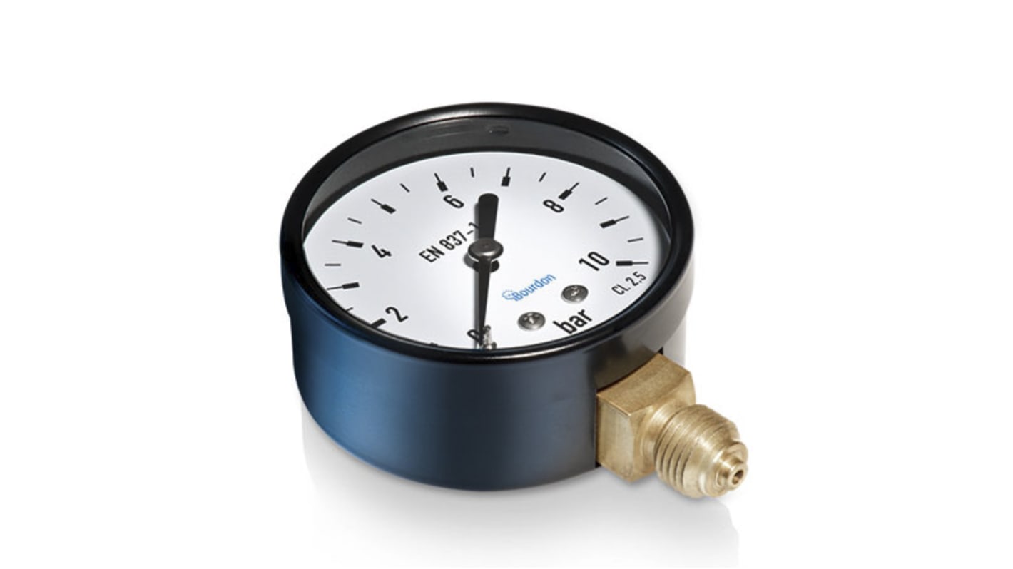 Bourdon Analogue Pressure Gauge 2.5bar Bottom Entry, MAT2-D20.B18, 0bar min.