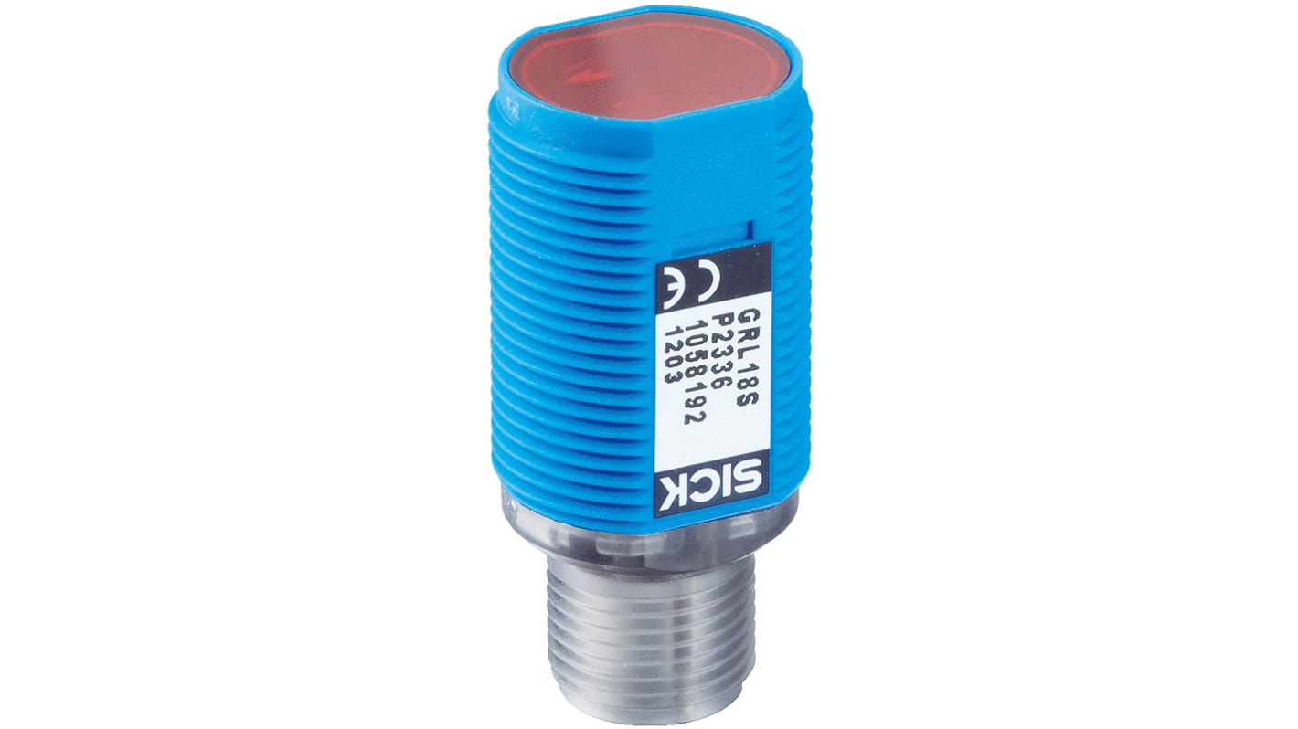 Sick Diffuse Photoelectric Sensor, Barrel Sensor, 10 mm → 400 mm Detection Range