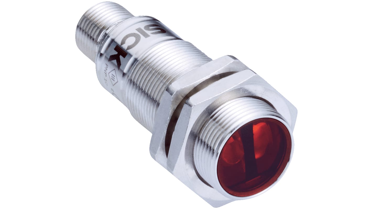 Sick Retroreflective Photoelectric Sensor, Barrel Sensor, 60 mm → 6 m Detection Range